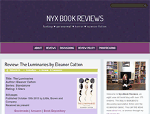 Tablet Screenshot of nyxbookreviews.com